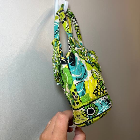 Vera Bradley Limes Up Mini Double Strap Handbag Purse - Picture 3 of 6